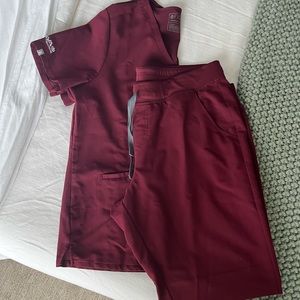 Burgundy Figs Zamora Joggers and Casma Top